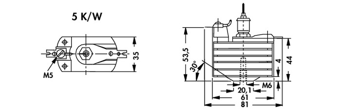 Fischer Elektronik压铸铝散热器