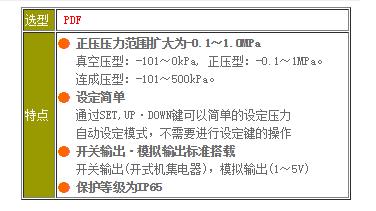 CONVUM压力传感器MPS-33系列