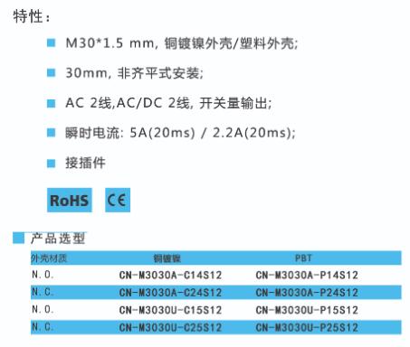 BEDOOKSENSOR电容式接近开关