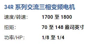 BODINE-ELECTRIC 交流三相变频电机34R系列