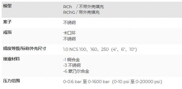 ARMANO 标准压力表1201系列