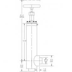 CRYOCOMP 真空夹套直角阀C2122-M21系列