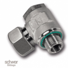 schwer fittings 直角旋转管接头SR-586G