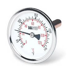 WEISS 热水双金属拨盘式温度计HWBM25系列