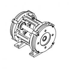 群策 油压铣壳沉油式马达HSD 15HP系列